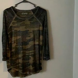 Lucky Brand 3/4 Length Sleeve Top